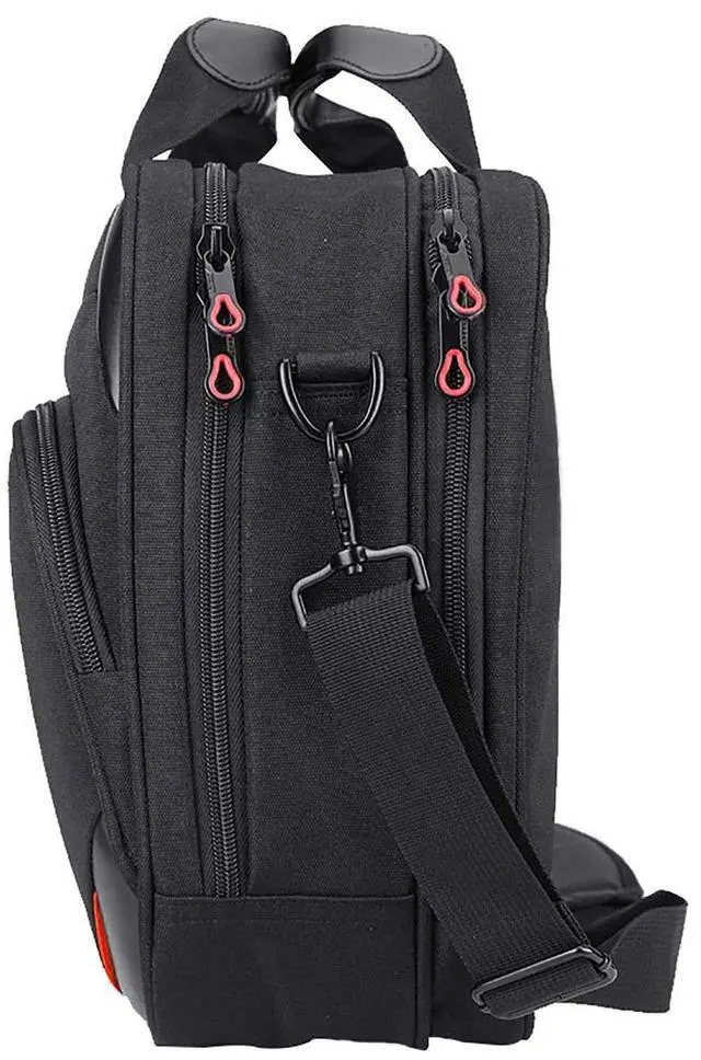 Alt view image 2 of 5 - KROSER Laptop Bag 15.6 Inch Laptop Briefcase Laptop Messenger Bag Water Repellent Computer Case Laptop Shoulder Bag Durable Tablet Sleeve with RFID Pockets for Business/College/Women/Men-Black/Red