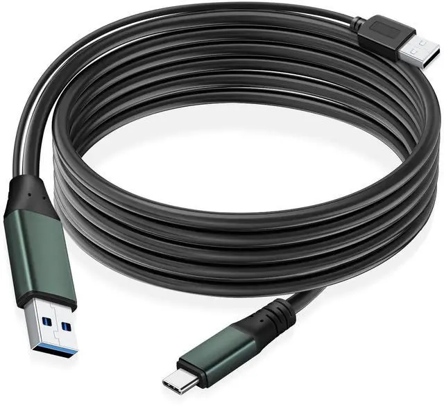 Main image of Kumiho 30Ft Link Cable for PC VR Compatible with Oculus/Quest 3S/3/2/1/Pro,Pico 4/Ultra Accessories and SteamVR, High Speed PC Data TransferUSB 3.0 A to USB C Cable for VR Headset