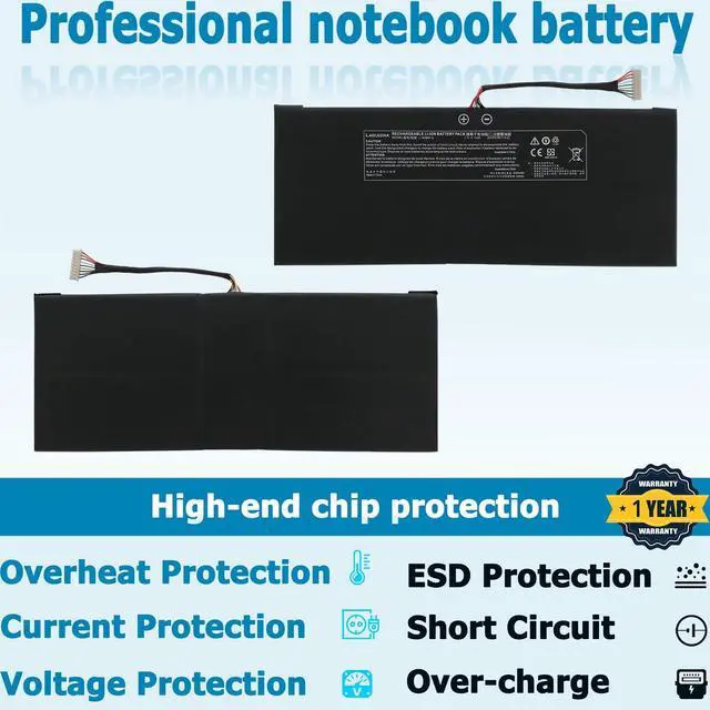 Alt view image 4 of 5 - LAQUEENA L140BAT-4 Laptop Battery Compatible with Lemp9 System76 Darter Pro 2021 L140CU L141CU L140MU L141MU 6-87-L140S-72B01 2ICP5/50/112 VIA 7.7V 73Wh 4-Cell