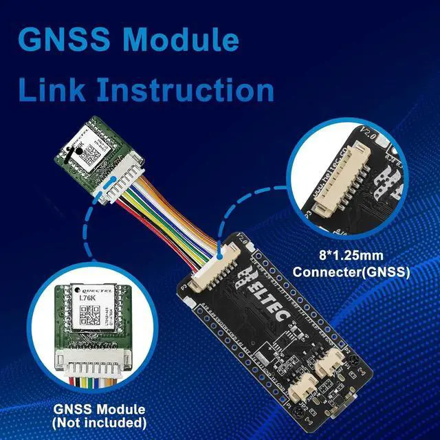 Alt view image 3 of 5 - Mesh Node T114 Development Board with Case Set - with 915MHz Antenna TFT Display nRF52840 SX1262 Module Support LoRa Bluetooth 5.0 GPS Solar Panel Power Supply for Meshtastic Arduino LoRawan IOT