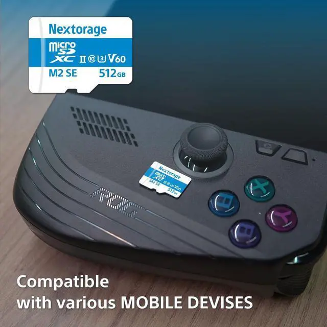 Alt view image 2 of 5 - Nextorage Japanese Manufacturer UHS-II Micro SD Card 512GB microSDXC U3 V60 Max. Read Speed 280MB/s Max. Write Speed 190MB/s NX-M2SE512G microSD Card