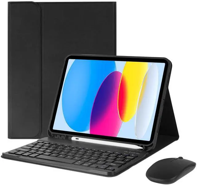 Main image of Nsyee Keyboard Case for iPad 10th Generation 10.9 inch 2022 and iPad 11th Generation A16 11 inch 2025, Detachable Bluetooth Keyboard Case with Wireless Keyboard and Mouse for ipad 10th/11th Gen
