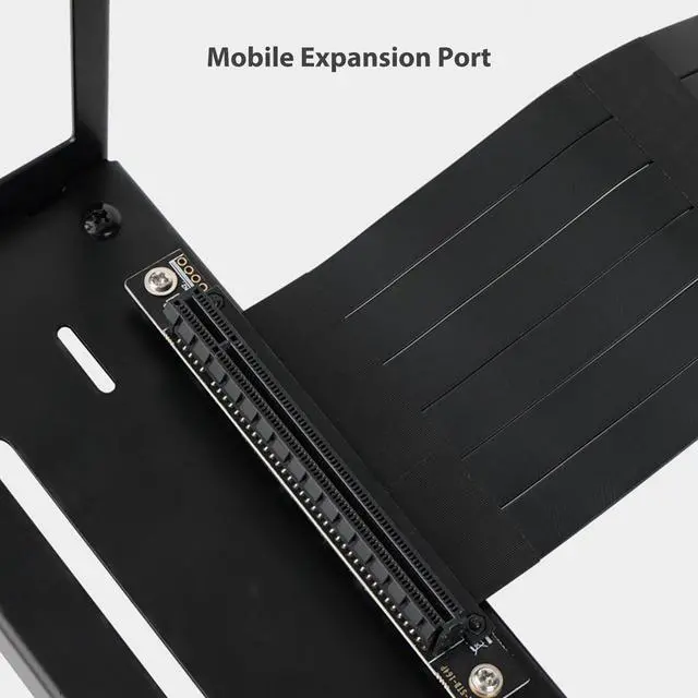 Alt view image 5 of 5 - Vertical GPU Card Holder Kit, Adjustable Vertical Graphics Card Mount Bracket VGA Support Bracket Holder Kit with PCIe 3.0 X 16, Compatible with ATX PC Cases (26 * 8.2 * 12.8 cm)