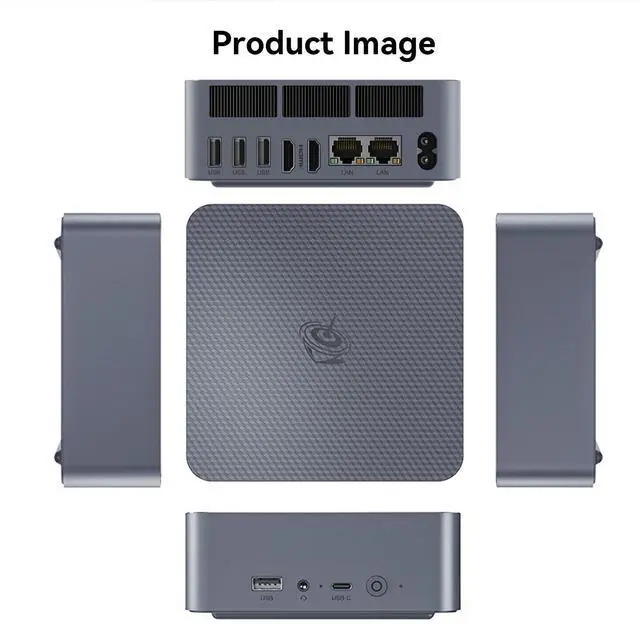 Alt view image 2 of 5 - Beelink EQI Mini PC W11 Pro, i5-1235U(10C/12T up to 4.4 GHz), 32GB DDR4 500G NVME SSD with UHD Graphics Built in PSU WiFi 6/BT5.2/Dual Display Mini PC Computer