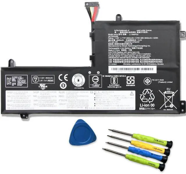 Main image of EFOHANA L17M3PG2 Laptop Battery Replacement for Legion Y7000-2019 Y7000P-1060 Y530-15ICH-1060 Y545 Y540 Series Notebook L17C3PG2 11.52V 57Wh 4955mAh 3-Cells (Long Line)
