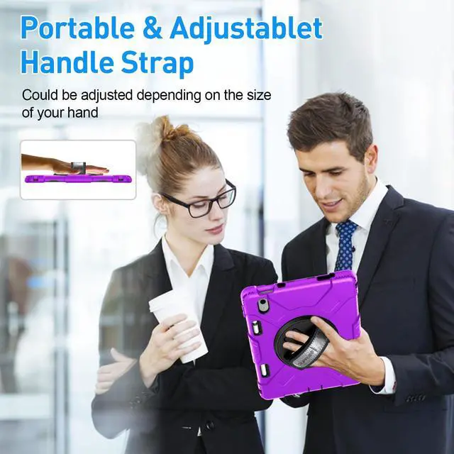 Alt view image 5 of 5 - SUPFIVES Case for iPad (A16) 11th/10th Generation 2022/2025, Full-Body Drop Protection Cover for iPad 10th Gen 10.9/11 inch with Screen Protector, 360° Rotate Stand, Shoulder Strap, Pencil Holder