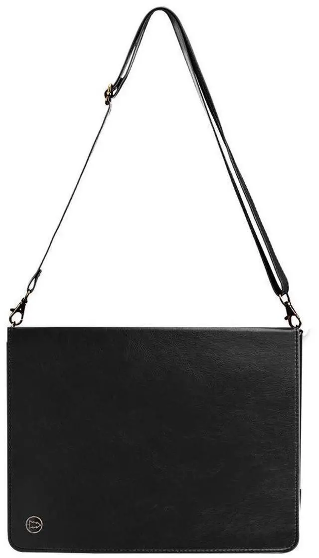 Alt view image 2 of 5 - Handbag Case for iPad 10.2" (2019-2021) & iPad Pro/Air 10.5", Techcircle Folio Stand iPad Crossbody Wallet Case with Pencil Holder & Envelope Pocket, Hand Strap+Shoulder Strap Protective Cover, Black