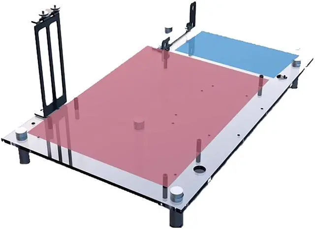 Main image of PC Test Bench Open Frame Computer Case DIY PC Case, Support ATX/MATX/ITX Motherboards, Transparent Organic Glass Frame, Rectangular Heat Dissipation Design, Open Computer Case Bracke(ITX)
