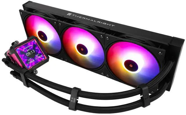 Main image of Thermalright FW PRO 360 ARGB RB CPU AIO Cooler,Computer Water Cooler System,IPS LCD Screen with 320x320 Resolution,for AM5,Intel LGA1700/1851,CPU Cooler with 2.73-in LCD Display,Magnetic Cold Head-Red