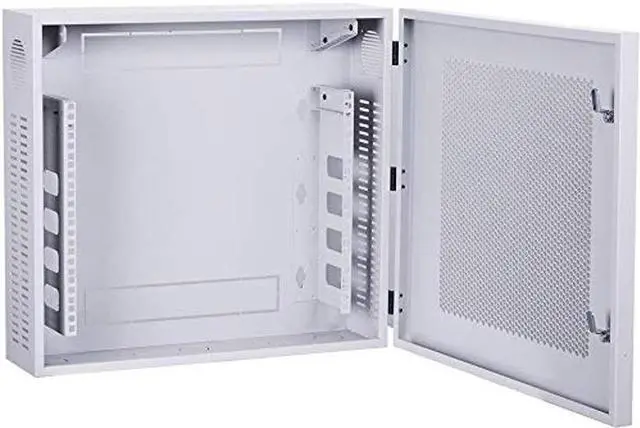Main image of Kenuco Heavy Duty 16 Gauge Steel DVR Security Lockbox Swing Open Top 24'' x 21'' x 7'' - (White)