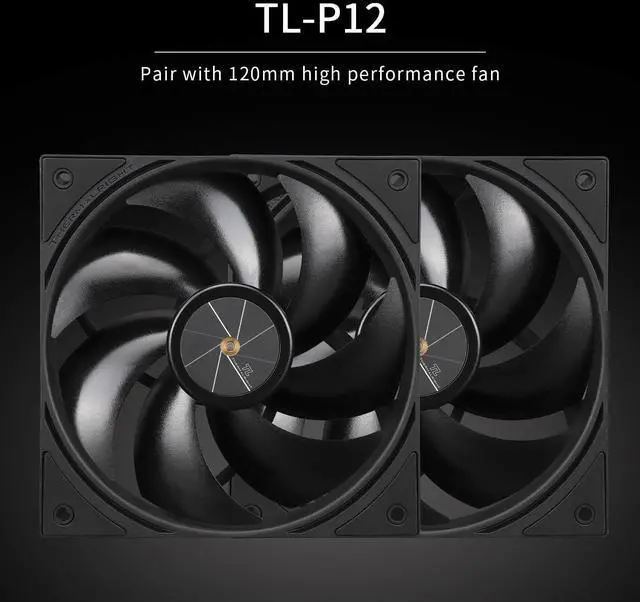 Alt view image 4 of 5 - Thermalright Peerless Assassin 120 Black V3 CPU Cooler, 6 Heat Pipes AGHP Technology, Dual 120mm PWM Fans, 2000RPM Speed, for AMD:AM4 AM5/Intel LGA 1851/1700/1150/1151/1200/2011,PC Cooler