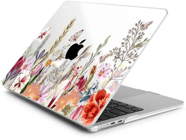 Alt view image 4 of 5 - Batianda Premium Case for New MacBook Air 15 inch 2025 M4 2024 2023 with M3 M2 Chip Model A3114 A2941, Designed Protective Plastic Hardshell & Keyboard Cover & Screen Protector, Flower Field