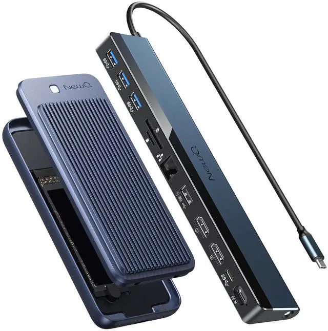 Main image of USB C Docking Station and USB4 M.2 NVMe SSD Enclosure