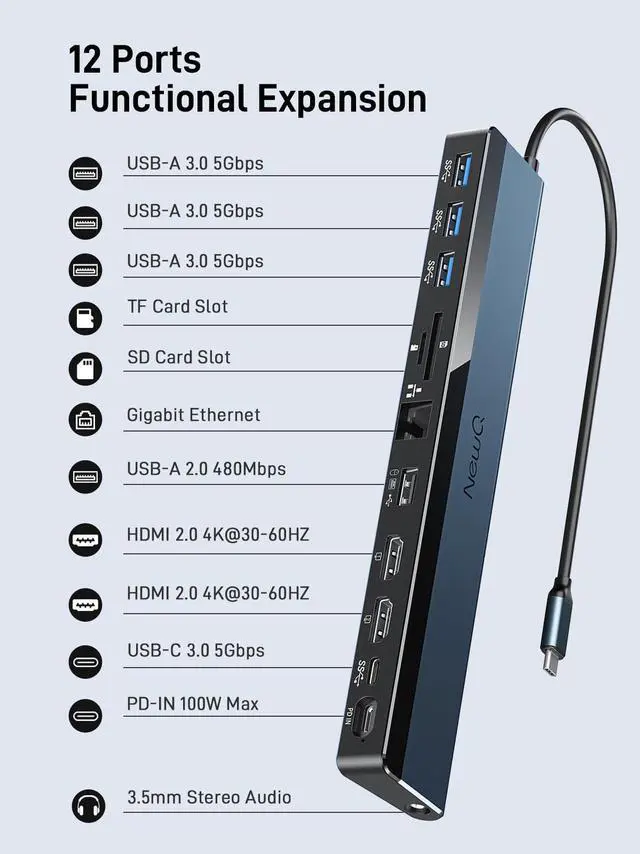 Alt view image 5 of 5 - USB C Docking Station and USB4 M.2 NVMe SSD Enclosure