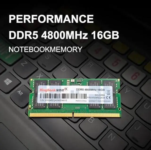 Alt view image 2 of 5 - KingBank Computer Notebook Memory Ram DDR5 16GB 4800MHZ CL40 1.1V SODIMM for Laptop Gaming/Office/PS