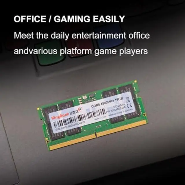 Alt view image 3 of 5 - KingBank Computer Notebook Memory Ram DDR5 16GB 4800MHZ CL40 1.1V SODIMM for Laptop Gaming/Office/PS