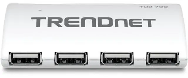 Alt view image 3 of 5 - TRENDnet 7-Port USB 2.0 Hub, TU2-700, 7 x USB 2.0 Ports, Backwards Compatible with USB 1.1, Compatible with Windows and macOS, NDAA Compliant