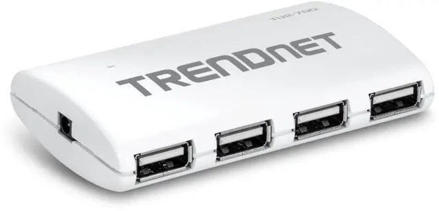 Main image of TRENDnet 7-Port USB 2.0 Hub, TU2-700, 7 x USB 2.0 Ports, Backwards Compatible with USB 1.1, Compatible with Windows and macOS, NDAA Compliant