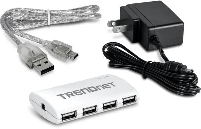 Alt view image 5 of 5 - TRENDnet 7-Port USB 2.0 Hub, TU2-700, 7 x USB 2.0 Ports, Backwards Compatible with USB 1.1, Compatible with Windows and macOS, NDAA Compliant