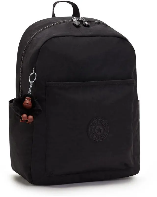 Alt view image 4 of 5 - Kipling Women's Bennett, Lightweight, Minimal, Nylon Laptop Backpack, Black Tonal, 12''L x 15''H x 6.25''D,KI2151