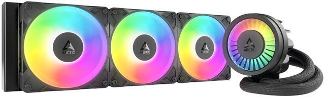 Main image of ARCTIC Liquid Freezer III Pro 360 A-RGB - AIO CPU Cooler, 3 x 120 mm Water Cooling, 38 mm Radiator, PWM Pump, VRM Fan, AMD AM5/AM4, Intel LGA1851/1700 Contact Frame - Black