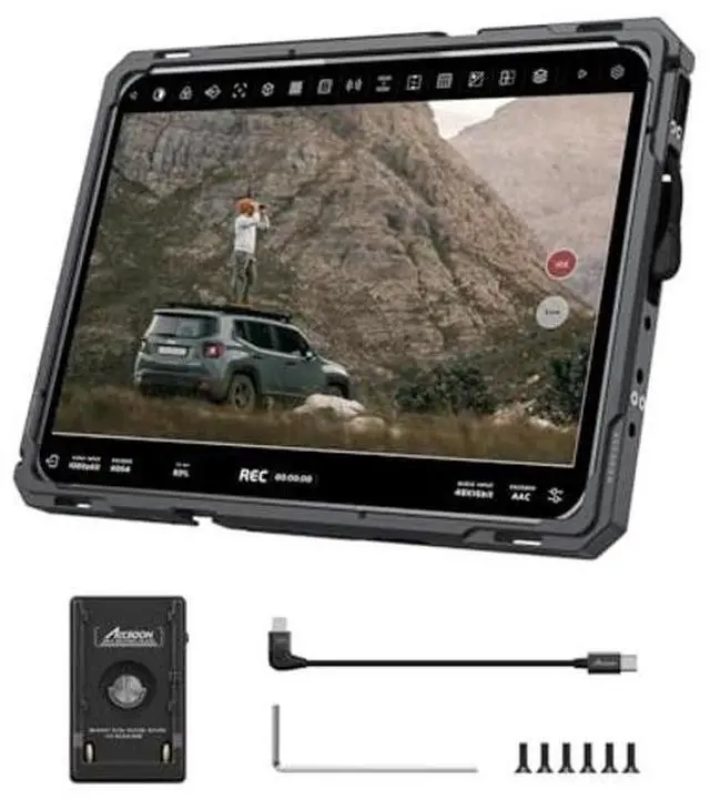 Main image of Accsoon PowerCage II iPad Case with NP-F Battery Adapter, Protective Case for ipad Gen 7, 8, 9, 10, pad Air 3, 4, 5, ipad Pro 10.5inch, 11inch (Gen 1, 2, 3, 4),Use with SeeMo/SeeMo Pro/Nano