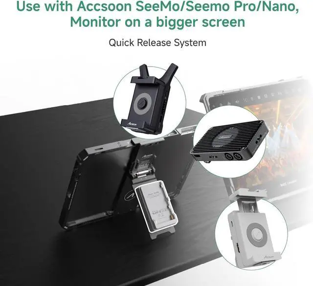 Alt view image 3 of 5 - Accsoon PowerCage II iPad Case with NP-F Battery Adapter, Protective Case for ipad Gen 7, 8, 9, 10, pad Air 3, 4, 5, ipad Pro 10.5inch, 11inch (Gen 1, 2, 3, 4),Use with SeeMo/SeeMo Pro/Nano