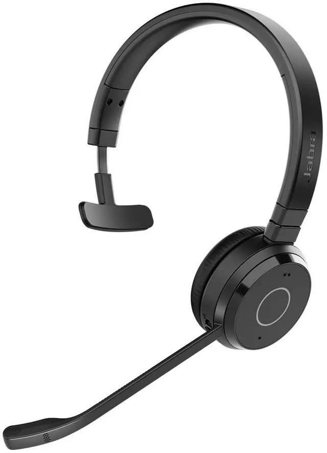 Main image of Jabra Evolve 65 TE (Third Edition) Wireless Single-Ear Headphones - Noise-Canceling Mic, 16 hr Battery Life, Dual Connectivity, MS Teams Certified, Supports Other Platforms, Black
