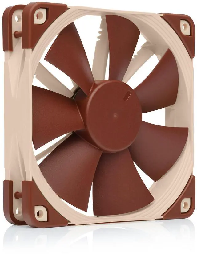 Main image of Noctua NF-F12 5V PWM, Premium Quiet Fan with USB Power Adaptor Cable, 4-Pin, 5V Version (120mm, Brown)