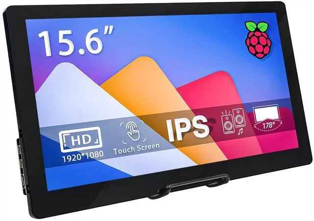 Main image of HAMTYSAN 15.6 Inch Raspberry Pi Screen FHD 1920x1080 Touchscreen Monitor IPS Second Screen Display with Dual-Speakers for Raspberry Pi 5/4/3/2/ Win11/10/8/7 Jetson Nano