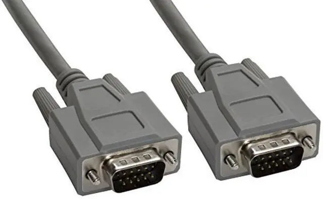 Main image of Amphenol CS-DSPMHD15MM-025 15-Pin HD15 Premium D-Sub Cable, Shielded, Male/Male, 25', Gray