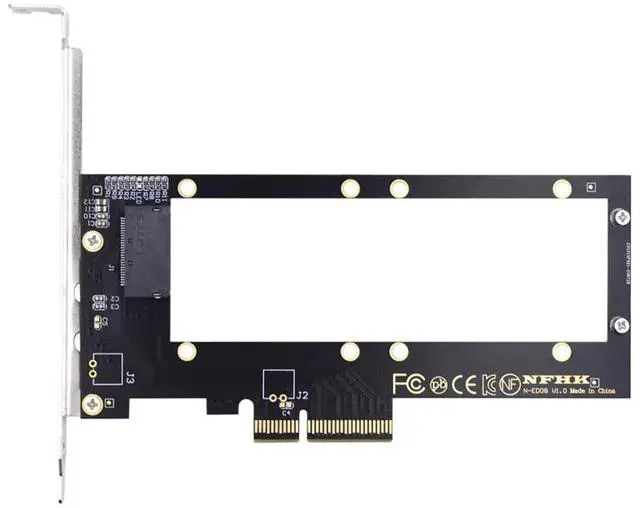 Main image of xiwai PCI-E 4.0 4X Host Converter to EDSFF GEN-Z NVMe Ruler 1U E1.S 9.5mm 15mm 25mm Thickness Short SSD with Heat Sink PM9A3 PM9D3 P5801X Carrier Adapter