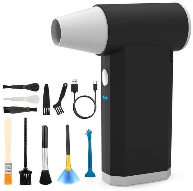 Main image of Electric Air Duster-180000RPM Compressed Air Duster, Super Power Cordless Jet Air Blower, 3-Gear Adjustable Mini Rechargeable Turbo Fan for Computer, Keyboard, House, Outdoor and Car, Gifts for Men