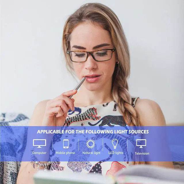 Alt view image 2 of 5 - ANYLUV Blue Light Glasses for Men & Women, Lightweight Stylish Blue Light Blocking Glasses, Eye Strain Relief Eye Protection