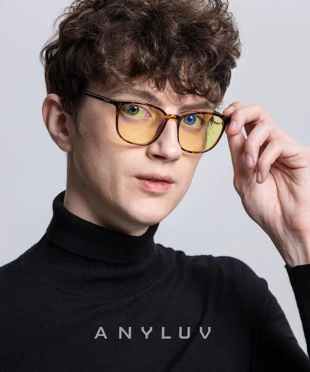 Alt view image 2 of 5 - ANYLUV Blue Light Glasses for Woman Men, Womens Blue Light Blocking Glasses Computer Glasses Anti Eyestrain & UV400