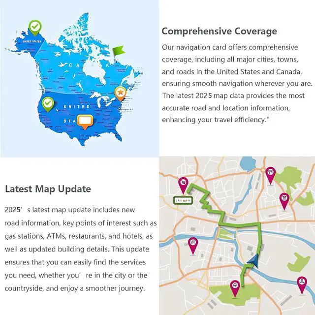 Alt view image 5 of 5 - ARERCO 2025 Version 86271 0E077 Navigation Update sd Card Fits ONLY Toyota 4Runner Avalon Camry Corolla Highlander Mirai Prius Sequoia Sienna Tacoma Tundra Venza Rav4 USA/CAN