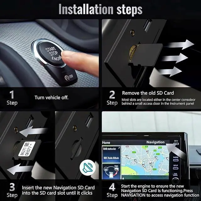 Alt view image 3 of 5 - ARERCO 2025 Version 86271 0E077 Navigation Update sd Card Fits ONLY Toyota 4Runner Avalon Camry Corolla Highlander Mirai Prius Sequoia Sienna Tacoma Tundra Venza Rav4 USA/CAN