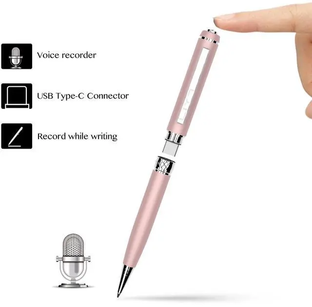 Alt view image 2 of 5 - 3 in1Luxury Rollerball Pen,USB-C,USB Flash Drive,with Pen Design, with Smooth Writing, Medium Point Black Ink,Portable Memory Stick, Compatible with Laptop,Smartphones (Pink, 32, GB)