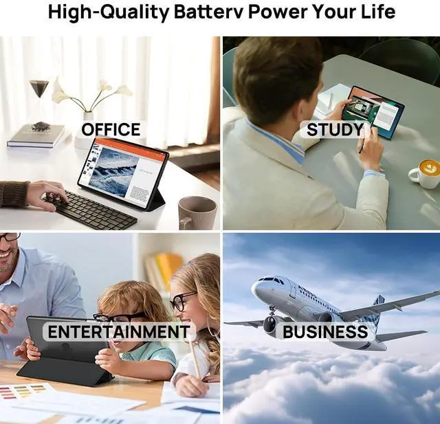 Alt view image 3 of 5 - BORSCELLOR A1547 Battery Compatible with iPad Air 2 iPad 6 6th Gen Generation A1566 A1567 7340mAh 3.76V 27.62Whr with Installation Tools