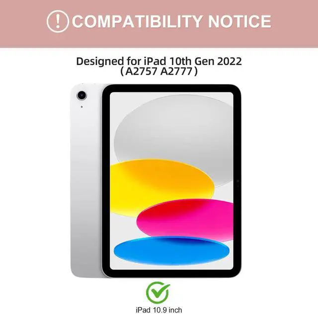 Alt view image 2 of 5 - BQSS for iPad 10th Generation Keyboard Case 10.9"2022 & Stylus Pen for iPad 10th/9th/8th/7th/6th Gen