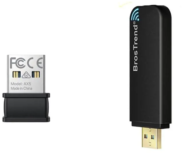 Main image of BrosTrend AX300 Nano USB WiFi 6 Adapter, AC1200 Dual Band WiFi Dongle for Windows 11/10/7 & Linux (Ubuntu, Mint, Kali, Debian, Raspberry Pi 2+)