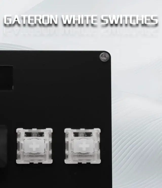 Alt view image 3 of 4 - BTXETUEL SayoDevice CM51+ Rapid Trigger Keyboard for OSU!, djmax... Rhythm Game with GATERON Hall Magnetic Linear Switches with Knob Custom Programmable Keypad (Black-GATERON White Switches, CM51+)