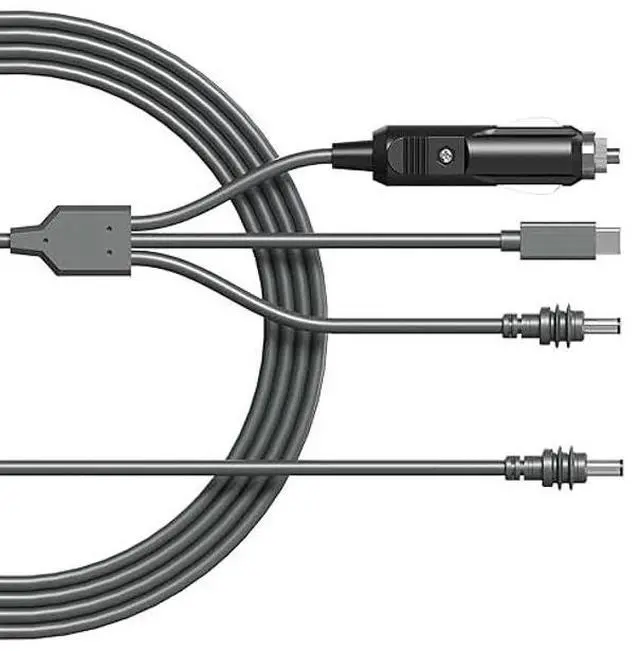 Main image of ChShFirLOV Starlink Mini 3-in-1 DC Power Cable 10FT/3M 12-24V DC Male to USB Type-C Car Cigarette Cable, Waterproof Starlink Mini DC Power Replacement Cable Accessories(1pc) (3 in 1-10FT/3M)
