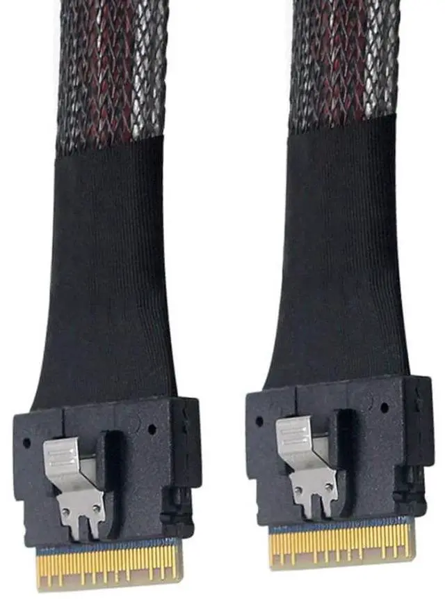 Main image of chenyang CY SFF-8654 8i 74pin Host Male to SFF-8654 74Pin Male PCI-E Slimline SAS 4.0 Target Cable 50cm