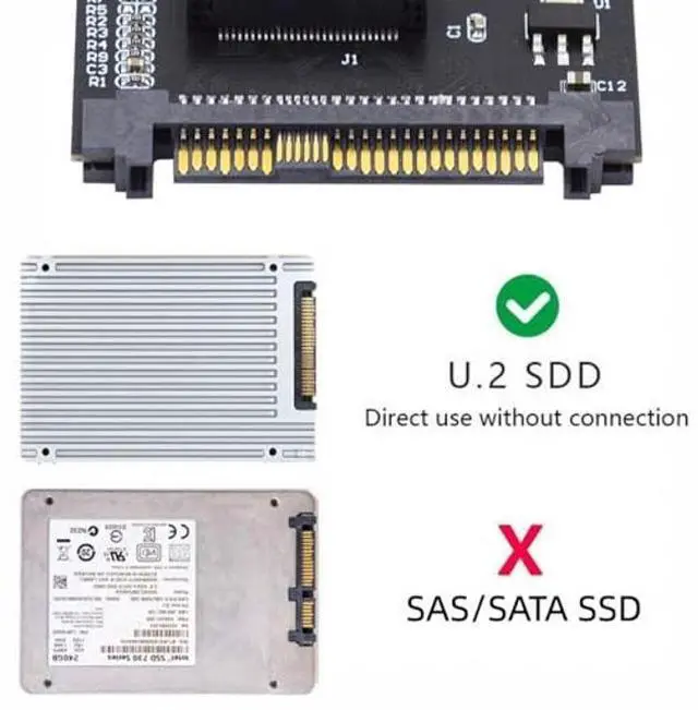 Alt view image 5 of 5 - CY Adapter U.2 SFF-8639 Host Adapter to NVMe Ruler 1U GEN-Z 1C 4X EDSFF Short SSD P4511 E1.S Carrier Adapter, BLACK, SF-072-1C-HX