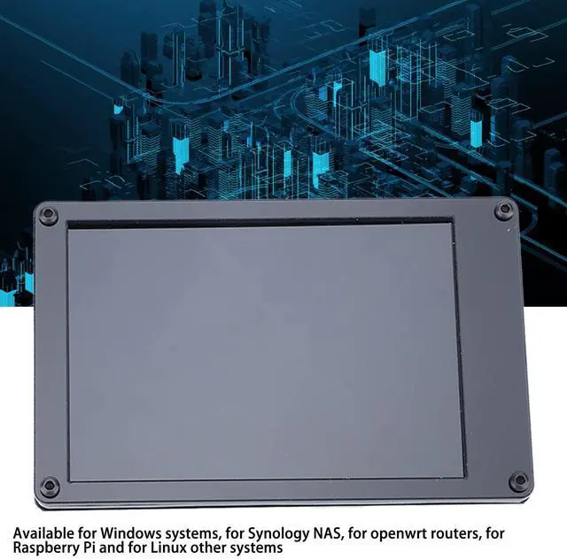 Alt view image 2 of 5 - PC Mini Monitor, 360 Degree Rotation IPS Secondary Screen Energy Saving Brightness Adjustment Horizontal Vertical Switching 3 5in Multi Theme for Computer