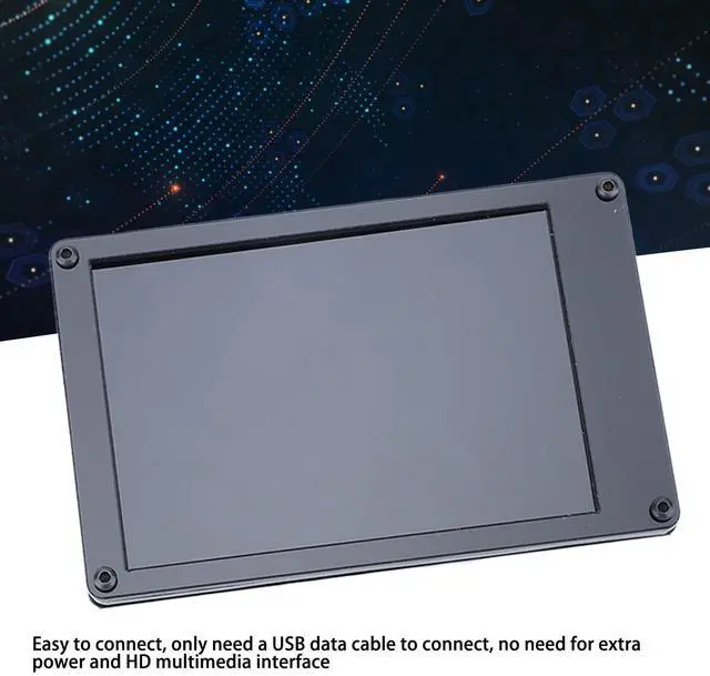 Alt view image 4 of 5 - PC Mini Monitor, 360 Degree Rotation IPS Secondary Screen Energy Saving Brightness Adjustment Horizontal Vertical Switching 3 5in Multi Theme for Computer