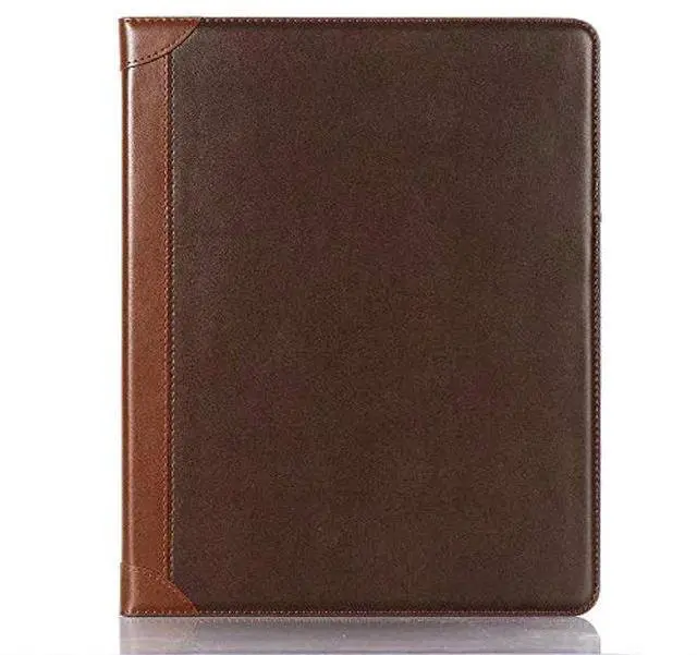 Main image of iPad Air-6 (13'') Case, iPad Pro-3 4 5 6 (12.9'') Case with Pen Holder, DMaos Business Vintage Book Synthetic Leather Stand Folio Smart Cover - Brown