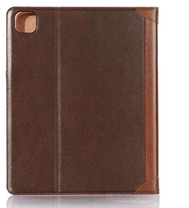 Alt view image 2 of 5 - iPad Air-6 (13'') Case, iPad Pro-3 4 5 6 (12.9'') Case with Pen Holder, DMaos Business Vintage Book Synthetic Leather Stand Folio Smart Cover - Brown