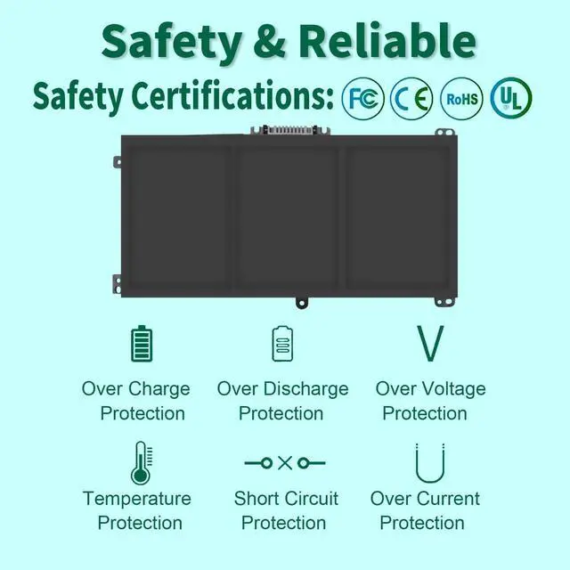Alt view image 3 of 5 - BK03XL 916811-855 Battery for HP Pavilion X360 Convertible 14-ba0xx 14-ba2xx 14m-ba0xx 14m-ba1xx 14m-ba011dx 14m-ba013dx 14m-ba114dx 14-ba253cl 14-bal125cl 14-ba153cl 14-ba002ne 14-ba009la 14-ba125cl